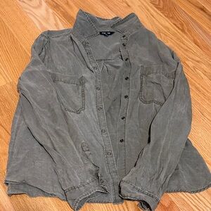 Express Women's Olive Button Down Shirt